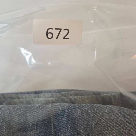 Smoke Rise Men's Whishered Stretch Distressed Skinny Jeans Blue Denim Size 40/34 - Picture 9 of 9